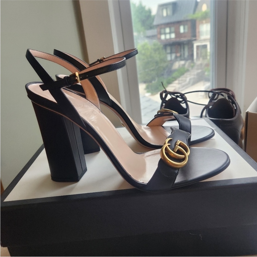Gucci Marmont block Heels - Picture 4 of 10